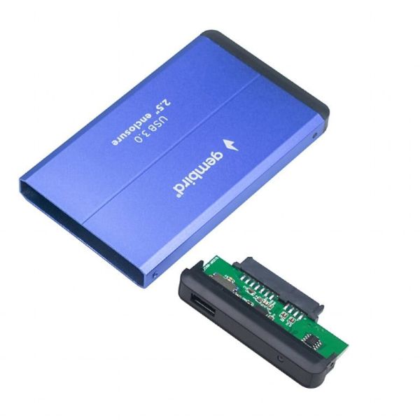 Gembird EE2-U3S-2-B behuizing voor opslagstations HDD-behuizing Blauw 2.5 (EE2-U3S-2-B)