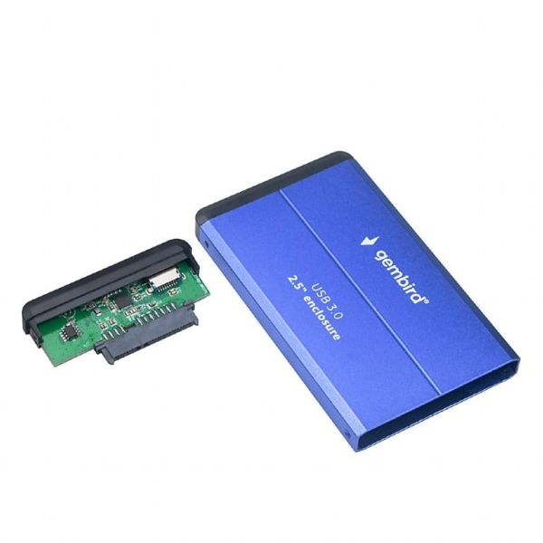 Gembird EE2-U3S-2-B behuizing voor opslagstations HDD-behuizing Blauw 2.5 (EE2-U3S-2-B)