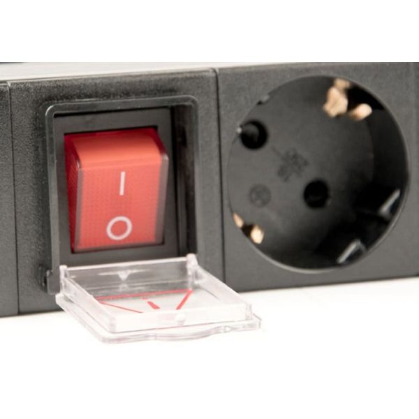 Gembird EG-PDU-014-C14 energiedistributie 8 AC-uitgang(en) 1U Zwart (EG-PDU-014-C14)