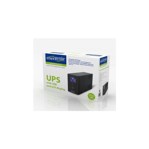 Gembird EG- -034 UPS Line-interactive 1,5 kVA 900 W 3 AC-uitgang(en) (EG-UPS-034)