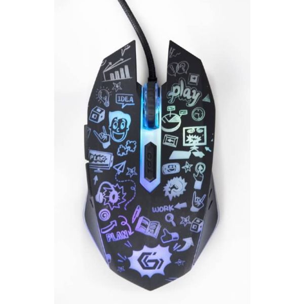 Gembird MUS-6B-GRAFIX-01 muis Rechtshandig USB Type-A Optisch 3600 DPI (MUS-6B-GRAFIX-01)