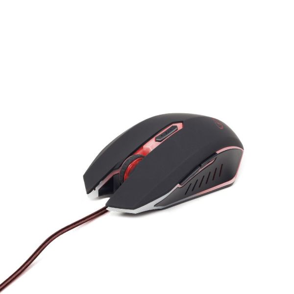Gembird MUSG-001-R muis Ambidextrous USB Type-A 2400 DPI (MUSG-001-R)
