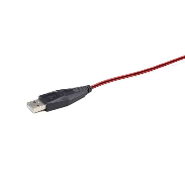 Gembird MUSG-001-R muis Ambidextrous USB Type-A 2400 DPI (MUSG-001-R)