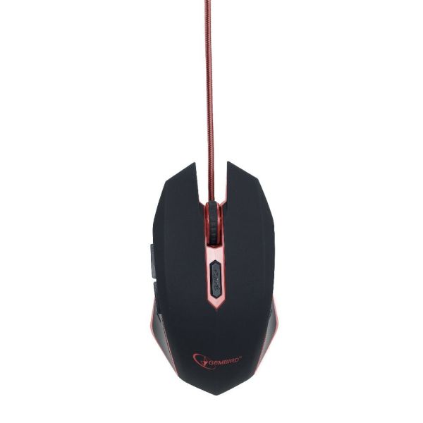 Gembird MUSG-001-R muis Ambidextrous USB Type-A 2400 DPI (MUSG-001-R)
