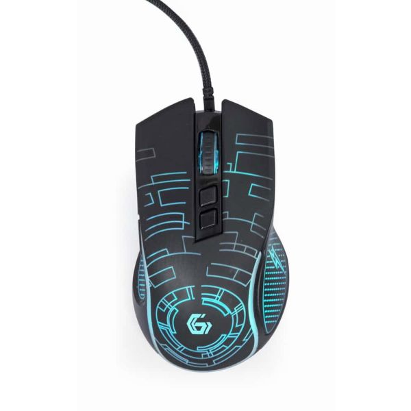 Gembird MUSG-RGB-01 muis Rechtshandig USB Type-A 3600 DPI (MUSG-RGB-01)