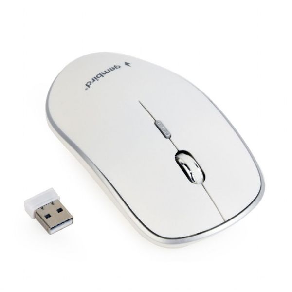 Gembird MUSW-4B-01-W muis Ambidextrous RF Draadloos Optisch 1600 DPI (MUSW-4B-01-W)