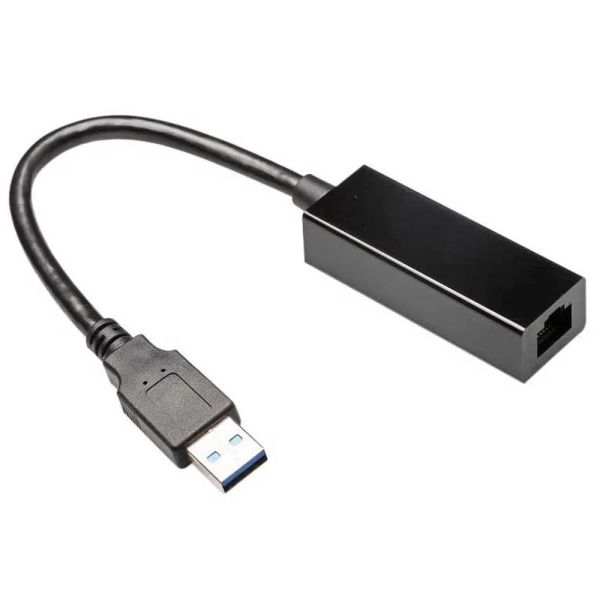 Gembird adaptér - USB 3.0 (M) / RJ45 (F) Gigabit LAN, káblik 15cm, èierny (NIC-U3-02)