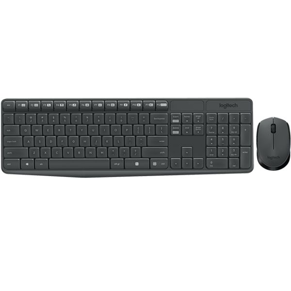 Logitech MK235 toetsenbord Inclusief muis RF Draadloos Bulgaars Grijs (920-008024)