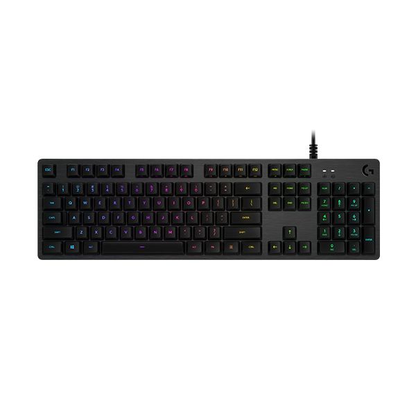 Logitech G G512 CARBON LIGHTSYNC RGB Mechanical Gaming Keyboard with GX Red switches toetsenbord USB Scandinavisch Koolstof (920-009367)