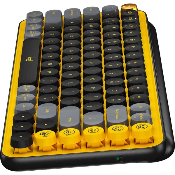 Logitech POP Keys toetsenbord RF-draadloos + Bluetooth QWERTY Portugees Zwart, Grijs, Geel (920-010823)