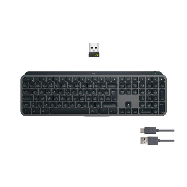 Logitech LOGI MX Keys S - GRAPHITE - HRV-SLV - BT (920-011591)