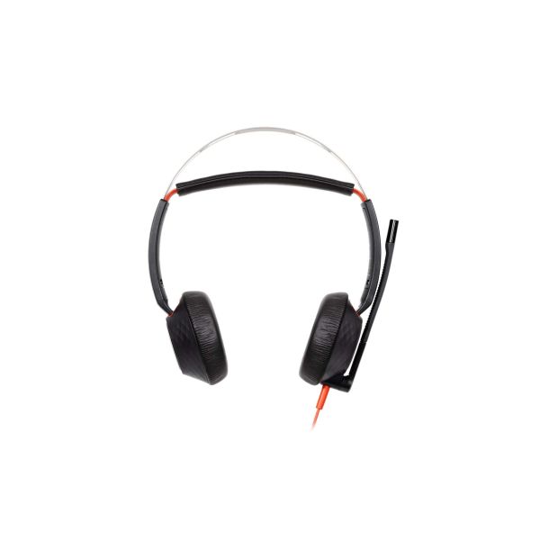 HP Poly Blackwire 5220 Stereo USB-C Headset + 3,5 mm plug + USB-C/A adapter (8X231AA)