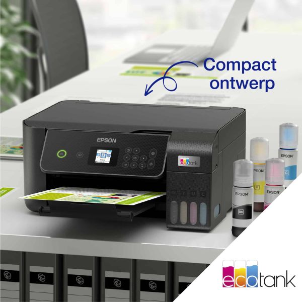 Epson EcoTank ET-2875 A4 multifunctionele Wi-Fi-printer met inkttank, inclusief tot 3 jaar inkt (C11CJ66424)