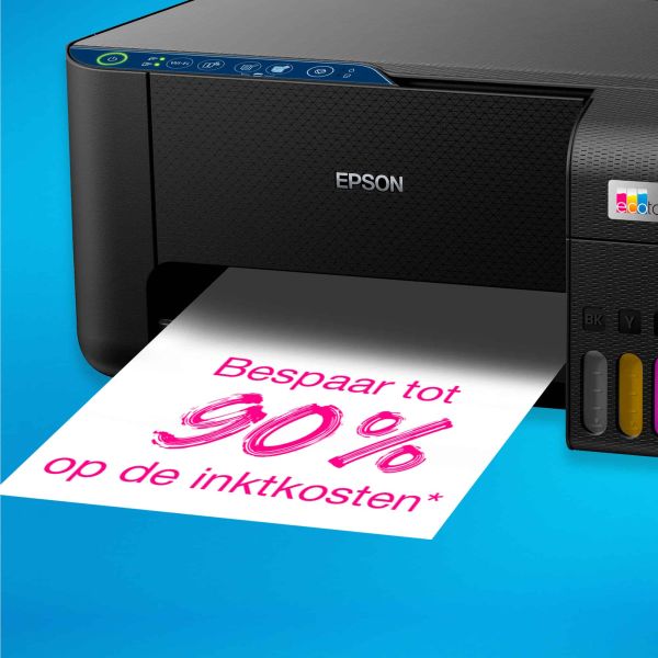 Epson EcoTank ET-2861 A4 multifunctionele Wi-Fi-printer met inkttank, inclusief tot 3 jaar inkt (C11CJ67429)