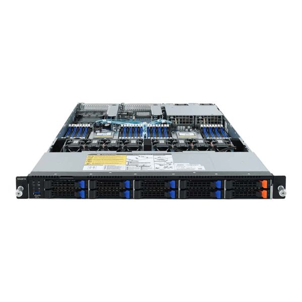 Gigabyte R182-Z91 Socket SP3 Rack (1U) Zwart, Grijs (6NR182Z91MR-00)