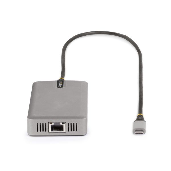 StarTech.com USB-C Triple Monitor Multiport Adapter, Dual 4K 60Hz + 4K 30Hz HDMI & DisplayPort, 3-Port USB Hub, 10Gbps, 100W PD Pass-Through, GbE, Travel Dock, Windows & ChromeOS (117B-USBC-MULTIPORT)