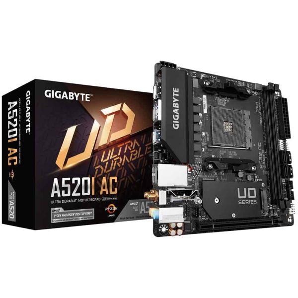 Gigabyte A520I AC moederbord AMD A520 Socket AM4 mini ITX (A520I AC)