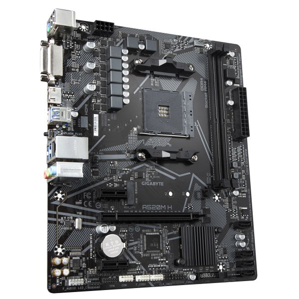 GIGABYTE A520M H moederbord AMD A520 Socket AM4 micro ATX