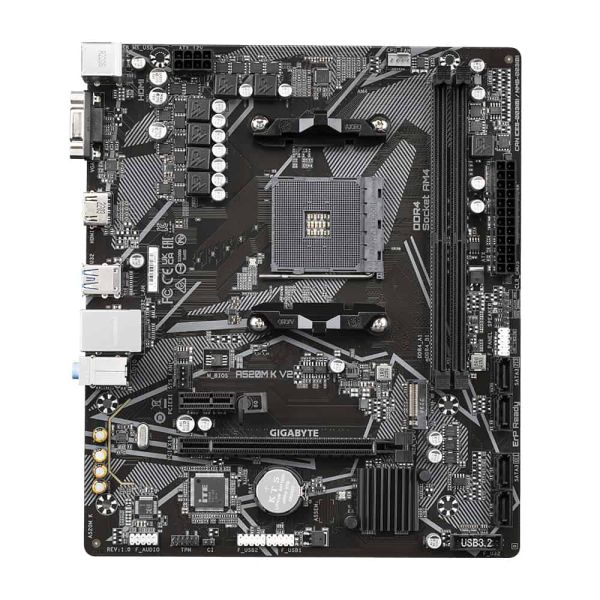Gigabyte A520M K V2 moederbord AMD A520 Socket AM4 micro ATX (A520M K V2) Gigabyte A520M K V2 moederbord AMD A520 Socket AM4 micro ATX (A520M K V2)