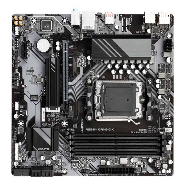 GIGABYTE A620M GAMING X moederbord AMD A620 Socket AM5 micro ATX (A620M GAMING X)