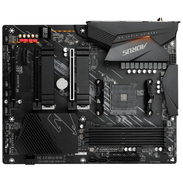 Gigabyte B550 AORUS ELITE AX V2 moederbord AMD B550 Socket AM4 ATX (B550 AORUS ELITE AX V2)