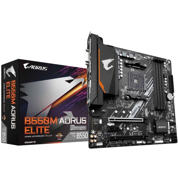 Gigabyte B550M AORUS ELITE moederbord AMD B550 Socket AM4 micro ATX (B550M AORUS ELITE)