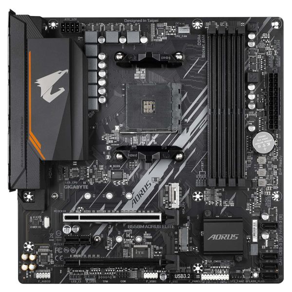 Gigabyte B550M AORUS ELITE moederbord AMD B550 Socket AM4 micro ATX (B550M AORUS ELITE)