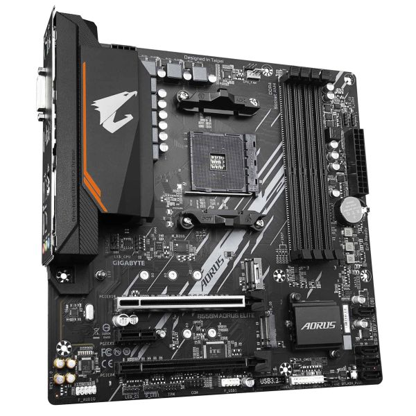 Gigabyte B550M AORUS ELITE moederbord AMD B550 Socket AM4 micro ATX (B550M AORUS ELITE)