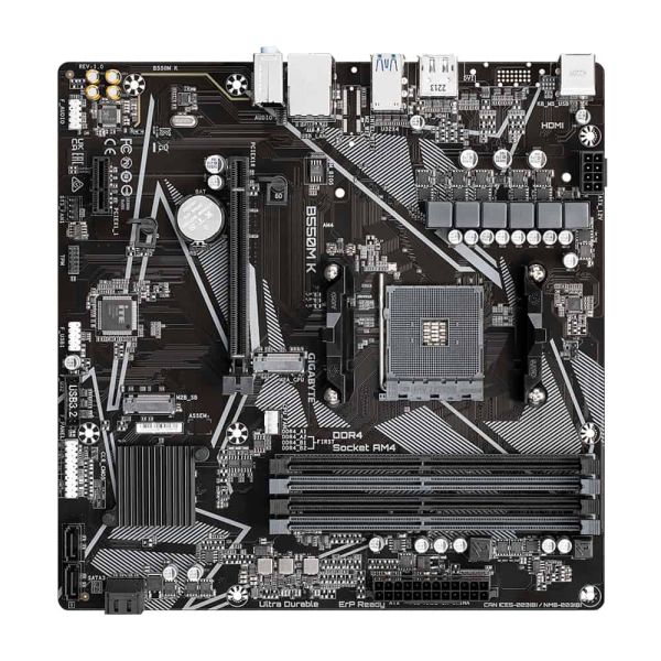 Gigabyte B550M K 1.0 moederbord AMD B550 Socket AM4 micro ATX (B550M K)