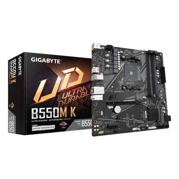 GIGABYTE B550M K moederbord AMD B550 Socket AM4 micro ATX (B550M K)