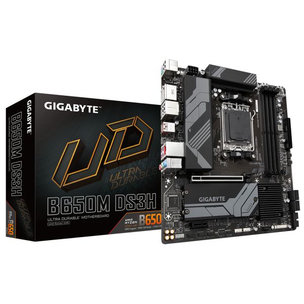 Gigabyte B650M DS3H moederbord AMD B650 Socket AM5 micro ATX (B650M DS3H)