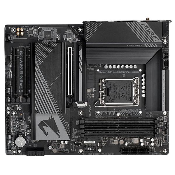 GIGABYTE B760 AORUS ELITE AX moederbord Intel B760 LGA 1700 ATX (B760 AORUS ELITE AX)