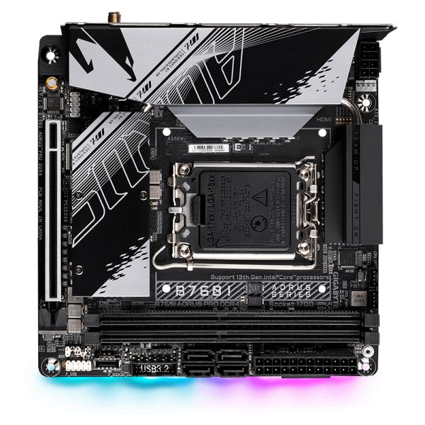 Gigabyte B760I AORUS PRO DDR4 moederbord Intel B760 Express LGA 1700 mini ITX (B760I AORUS PRO DDR4)
