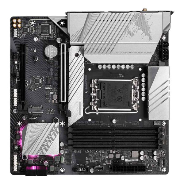 GIGABYTE B760M AORUS ELITE AX moederbord Intel B760 Express LGA 1700 micro ATX (B760M AORUS ELITE AX)