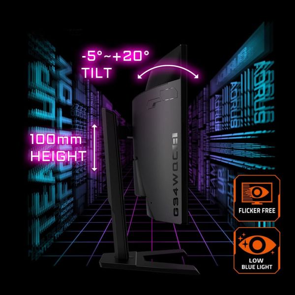 GIGABYTE G34WQC A computer monitor 86,4 cm (34") 3440 x 1440 Pixels UltraWide Quad HD LCD Zwart (G34WQC A)