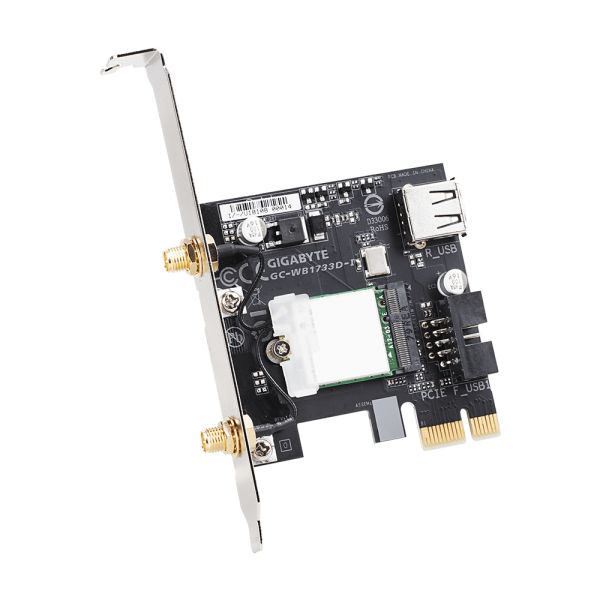 GIGABYTE GC-WB1733D-I netwerkkaart Intern WLAN / Bluetooth 1733 Mbit/s (GC-WB1733D-I)