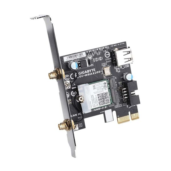 Gigabyte GC-WBAX200 netwerkkaart Intern WLAN / Bluetooth 2400 Mbit/s (GC-WBAX200) Gigabyte GC-WBAX200 netwerkkaart Intern WLAN / Bluetooth 2400 Mbit/s (GC-WBAX200)