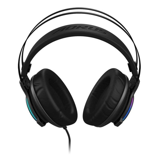 Gigabyte AORUS H1 hoofdtelefoon/headset Hoofdtelefoons Bedraad Hoofdband Gamen USB Type-A Zwart (GP-AORUS H1)