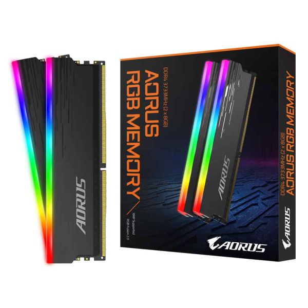 Gigabyte AORUS RGB geheugenmodule 16 GB 2 x 8 GB DDR4 3733 MHz (GP-ARS16G37)