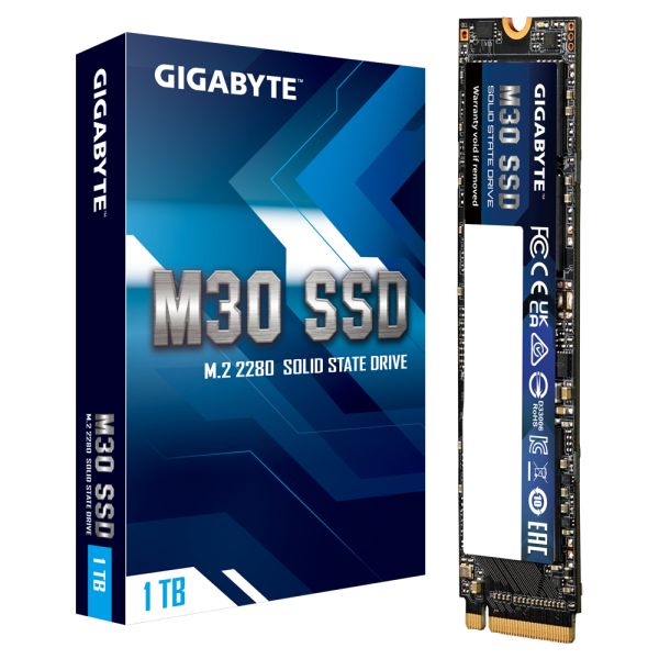 GIGABYTE M30 1 TB M.2 PCI Express 3.0 NVMe TLC 3D NAND (GP-GM301TB-G)