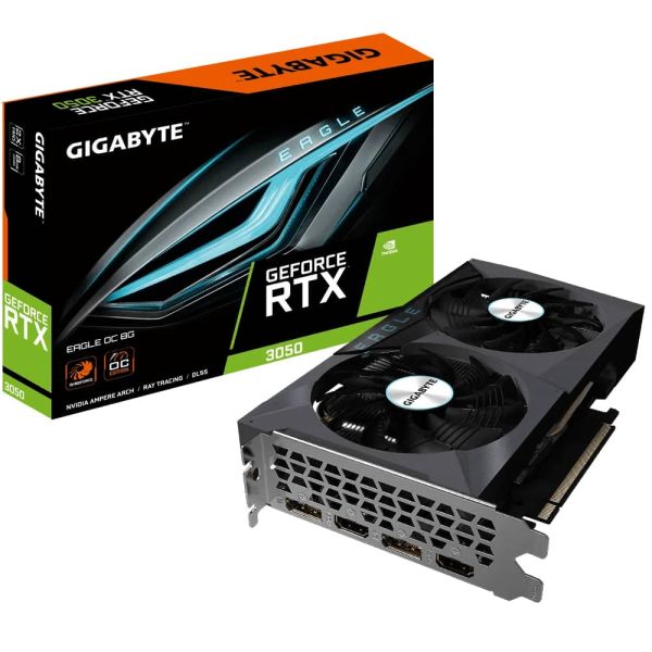 Gigabyte GeForce RTX 3050 EAGLE OC 8G NVIDIA 8 GB GDDR6 (GV-N3050EAGLE OC-8GD)