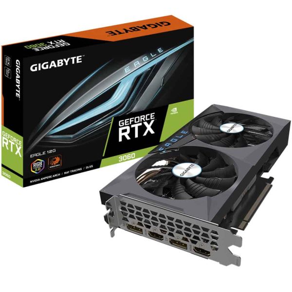GIGABYTE EAGLE GeForce RTX 3060 12G NVIDIA 12 GB GDDR6 (GV-N3060EAGLE-12GD)