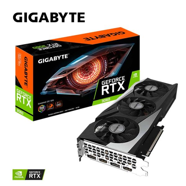 Gigabyte GeForce RTX 3060 GAMING OC 12G (rev. 2.0) NVIDIA 12 GB GDDR6 (GV-N3060GAMING OC-12GD 2.0)