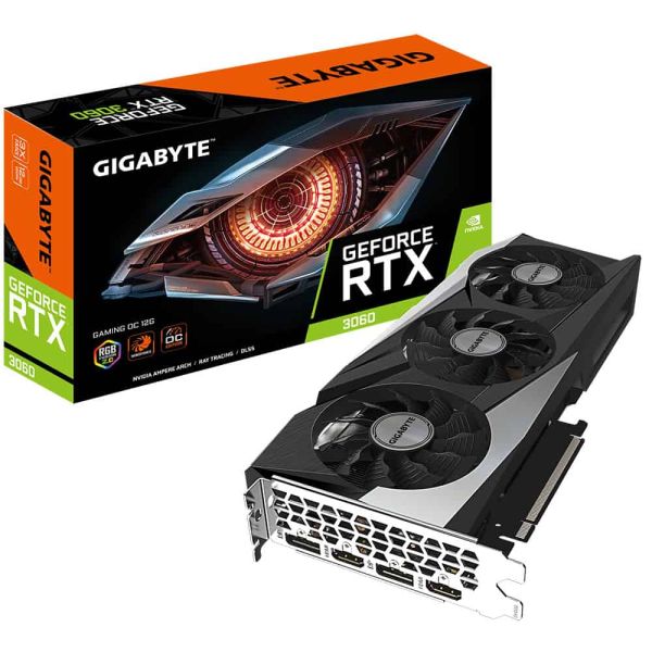 GIGABYTE GAMING GeForce RTX 3060 OC 12G (rev. 2.0) NVIDIA 12 GB GDDR6 (GV-N3060GAMING OC-12GD 2.0) GIGABYTE GAMING GeForce RTX 3060 OC 12G (rev. 2.0) NVIDIA 12 GB GDDR6 (GV-N3060GAMING OC-12GD 2.0)