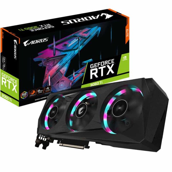 GIGABYTE AORUS GeForce RTX 3060 Ti ELITE 8G NVIDIA 8 GB GDDR6 (GV-N306TAORUS E-8GD)