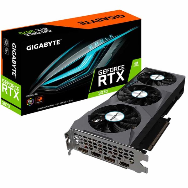 GIGABYTE EAGLE GeForce RTX 3070 8G (rev. 2.0) NVIDIA 8 GB GDDR6 (GV-N3070EAGLE-8GD 2.0)