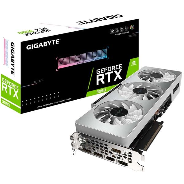 Gigabyte GeForce RTX 3090 VISION OC 24G NVIDIA 24 GB GDDR6X (GV-N3090VISION OC-24GD)