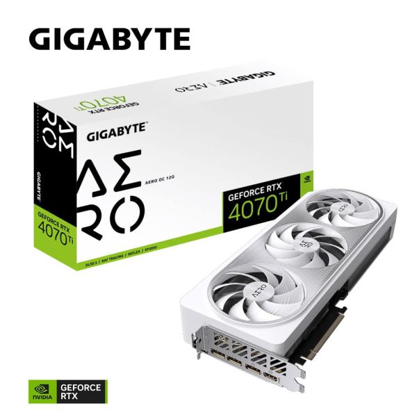 GIGABYTE AERO GeForce RTX 4070 Ti OC 12G NVIDIA 12 GB GDDR6X (GV-N407TAERO OC-12GD)