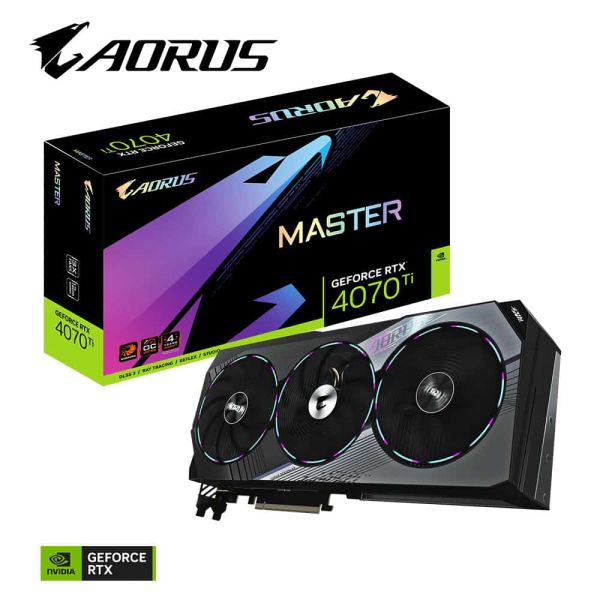 GIGABYTE AORUS GeForce RTX 4070 Ti MASTER 12G NVIDIA 12 GB GDDR6X (GV-N407TAORUS M-12GD)
