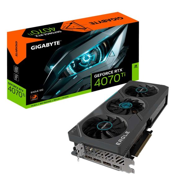 Gigabyte GeForce RTX 4070 Ti EAGLE 12G NVIDIA 12 GB GDDR6X (GV-N407TEAGLE-12GD) Gigabyte GeForce RTX 4070 Ti EAGLE 12G NVIDIA 12 GB GDDR6X (GV-N407TEAGLE-12GD)